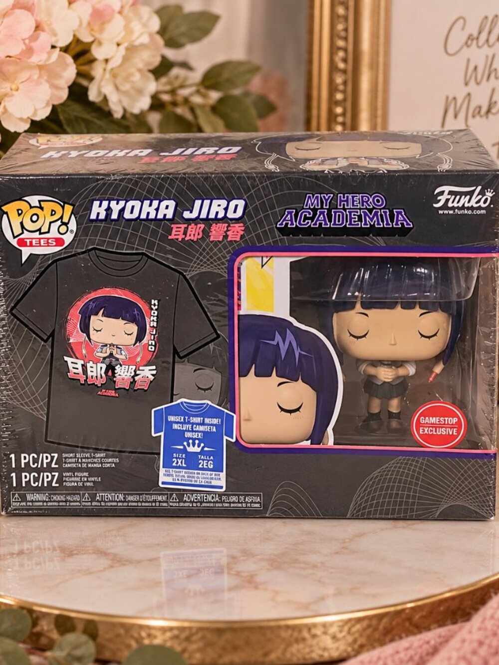 My Hero Academia Kyoka Jiro Funko Pop & Tee Set GameStop Exclusive Size 2XL
